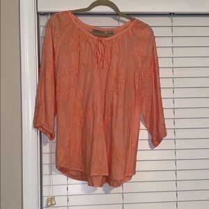 Art and Soul 3/4 length sleeve blouse